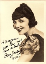 Irene Bordoni Autographed Hand Signed Vintage 5x7 Photo 1944 Corsican-American - £38.67 GBP