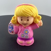 Fisher Price Little People Rare Vacation Airplane Blonde Girl Suitcase - £7.40 GBP