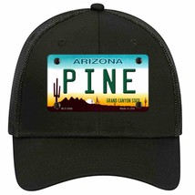 Pine Arizona Novelty Black Mesh License Plate Hat - £22.77 GBP