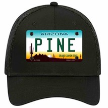 Pine Arizona Novelty Black Mesh License Plate Hat - £22.83 GBP