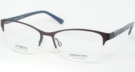 Lunettes Look &amp; Feel BI 8095 12 Marron Mocha / Bleu 53-16-135mm Allemagne - £52.52 GBP