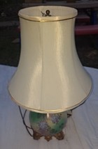 Gone With The Wind Table Lamp Base W/ later Shade Floral Design Works El... - $158.94