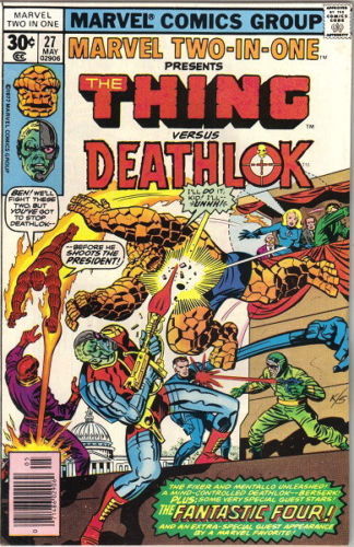 Marvel Two-In-One Comic Book #27 The Thing versus Deathlok Marvel 1977 FINE - £2.38 GBP