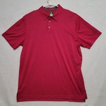 PGA Tour Men&#39;s Golf Shirt Sz XL Pro Series Red Polo Short Sleeve Athletic Fit - £15.13 GBP