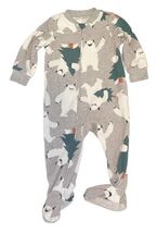 Carter’s Just One You Baby Sleeper Pajamas 12M Moose Bear Footed Lot of 2 image 2