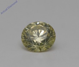 Round Cut Loose Diamond (0.4 Ct,Yellow(Irradiated) Color,VS1 Clarity) - £335.66 GBP