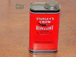 Vintage Stanley’s Crow Repellent 8 Ounce Empty Can - $34.65