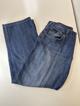 Calvin Klein Straight Leg Jeans Size 38x30 Means Blue Denim Pants - £8.69 GBP