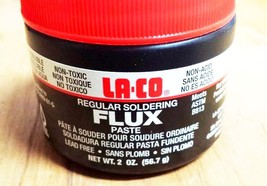 LA-CO Lead Free Water Soluble Soldering Flux Paste Copper Pipe Solder Laco 22101 - £20.04 GBP