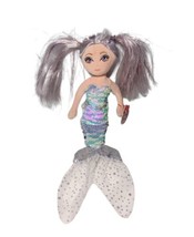 Ty Sea Sequins Stuffed Mermaid Doll Plush Athena 14in Iridescent Glitter Mesh - £7.62 GBP