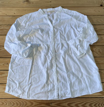 Side Stitch NWOT Women’s Tencera Button Front Peplum tunic size PM  White AB - £15.56 GBP