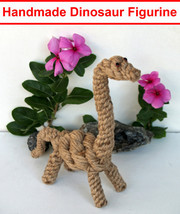Handmade Dinosaur Figurine Toy Gift Decor Rope Flexible - 25cm / 9.8&quot; 00718 - £24.67 GBP
