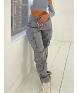 Denim All-Over Pockets Cargo Pants - $34.99