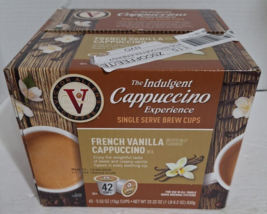 Victor Allen&#39;s Coffee French Vanilla Flavored Cappuccino 42Ct Single Serve Pods - £21.13 GBP