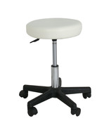 Adjustable Spa Salon Stools Swivel Chairs Facial Massage W/Wheels White - £75.48 GBP