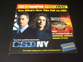 Blockbuster CBS TV 2005 Sneak Peek Fall Promo DVD - £7.75 GBP