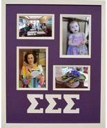 Sigmma Sigma Sigma Sorority Licensed Picture Frame Collage wall  2-4x6 2... - £38.33 GBP