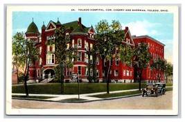 Toledo Hospital Corner of Cherry and Sherman Toledo Ohio OH UNP WB Postcard H22 - £2.29 GBP