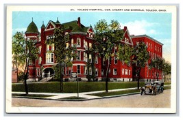 Toledo Hospital Corner of Cherry and Sherman Toledo Ohio OH UNP WB Postcard H22 - £2.18 GBP