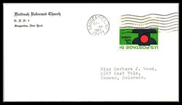 US Ad Cover - Flatbush Reformed Church, Saugerties, NY to Denver, CO C9 - £2.32 GBP