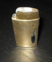 Vintage SCRIPTO BUTANE GOLD Tone Brass Gas Lighter - £7.85 GBP