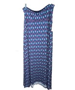NEW LuLaRoe Large Blue Gray Pink Red Purple Slinky Maxi Skirt/Strapless ... - $42.56