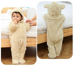 Newborn Baby Romper Jumpsuit Boy Girl Hooded Bodysuit ( 9 Months -28.5in) - £13.32 GBP