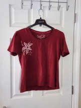 Kuhl Mountain Culture Women Size Xl Red Crew Neck T-shirt - £15.56 GBP