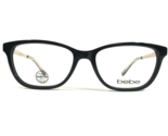 Bebe Eyeglasses Frames BB5170 001 JET Black Gold Swarovski Crystals 53-1... - $65.23