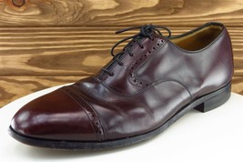 Johnston &amp; Murphy Heritage Shoes Sz 11 D Brown Oxford Leather Men 52823 - $39.59