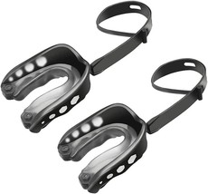 2 Pack Sports Mouth Guard for Youth&amp;Adults,Soft Mouthguard with Strap for Boxing - £12.88 GBP