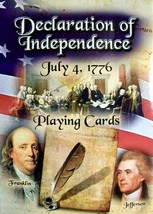 Declaration of Independence Playing Cards July 4th, 1776 - £7.18 GBP