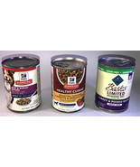 3 Cans Wet Dog Food-1ea Science Diet Beef &amp; Barley/Chicken Carrots,1-Blu... - £14.88 GBP