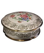 Vintage Porcelain Bonbonnière with Floral Decoration &amp; Gold Trim - 2Y46 - $167.88 CAD