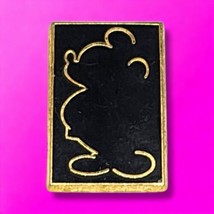 Disneyland Paris Mickey Silhouette Black &amp; Gold LE 1000 Retired Disney Pin  - $6.29