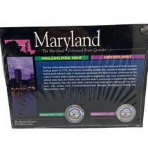 MARYLAND (MD) Colorized State Quarter NEW Philadelphia &amp; Denver Mint - £6.00 GBP
