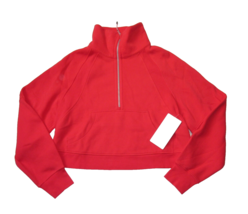 NWT Lululemon Scuba Oversized Funnel Neck in Carnation Red Fleece Sweatshirt M/L - £104.48 GBP