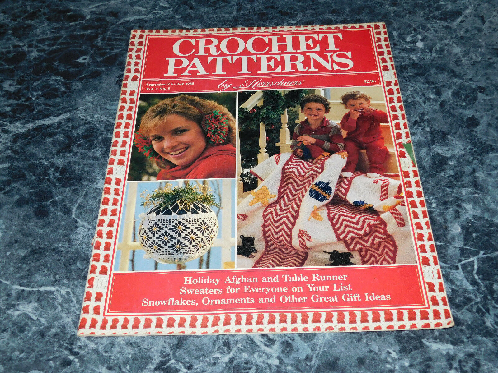 Crochet Patterns Magazine September October 1988 by Herrschners - $2.99