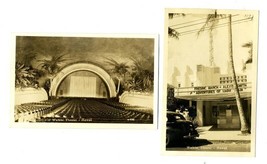 Waikiki Theatre Interior &amp; Exterior Real Photo Postcards Honolulu Hawaii 1950&#39;s - £17.38 GBP