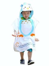 Cartoon Animal Series Soft Baby Hooded Bath Towel (12060CM) / Blue Penguin image 1