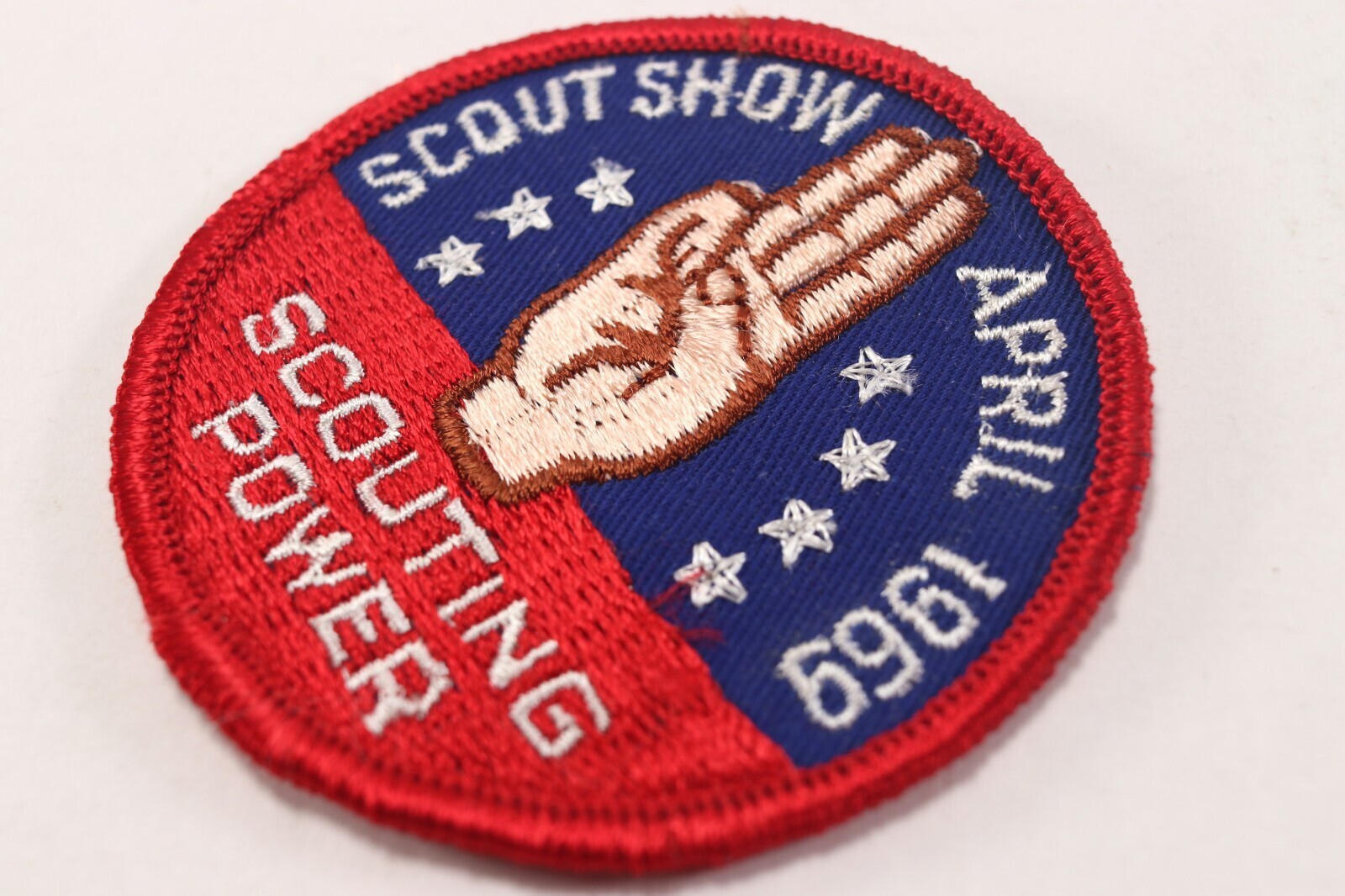 Vintage April 1969 Scouting Power Scout Show Boy Scouts of America BSA Patch ! Item image 2
