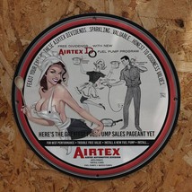 Vintage 1961 Airtex Automotive Fuel Pump Program Porcelain Gas &amp; Oil Sign - £99.90 GBP