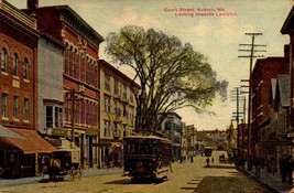 Auburn ME-Maine Court Street Looking Towards Lewiston-Antique 1912 Postcard BK64 - £4.77 GBP