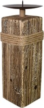 Rustic Wood Candle Holders Stand for Pillar Candles Display Wooden Candlestick H - £14.68 GBP+