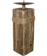 Rustic Wood Candle Holders Stand for Pillar Candles Display Wooden Candl... - £14.68 GBP+