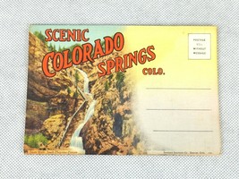 Colorado Springs Colorado Fold-out Postcard Book, Vintage Collectible Pi... - £11.68 GBP