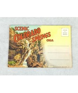 Colorado Springs Colorado Fold-out Postcard Book, Vintage Collectible Pi... - $14.65