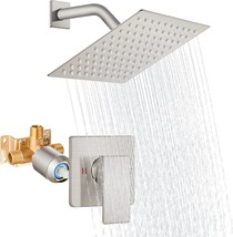 Bathroom Rain Shower System With Brushed Nickel Finish And Sus304 Stainless - $61.98