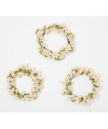 Set of 3 Harvest Pip Berry Candle Rings by Valerie in Ivory - £45.75 GBP