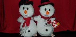 Ty &quot;Snowball the Snowman&quot; Beanie baby 1996 Retired with Tag Errors - £195.46 GBP